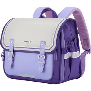 减负卡拉羊小学生1-3年级立体方包男女生超轻便防下坠书包不掉肩