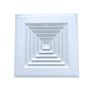 ABS铝扣板集成吊顶600*600空调出风口方形散流器排风管道通风口