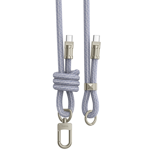 浩酷手机挂绳充电线斜挎可背适用华为苹果17快充线iPhone16promax数据线双typec口PD60W闪充安卓手机手腕短款