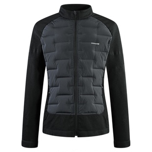 UZSQUARE 未限 户外运动滑雪美丽诺羊毛针织拼接白鹅羽绒内胆夹克