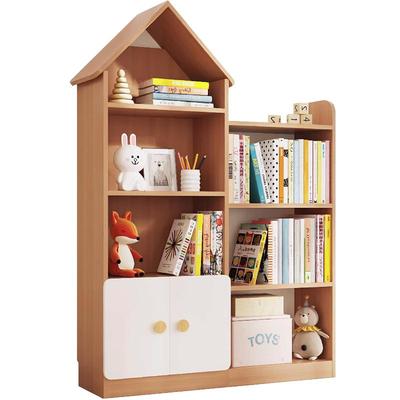 儿童书架卧室落地书柜隔板置物架