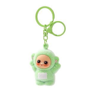 高颜值植绒天线宝宝钥匙扣女可爱包包小挂件治愈系新型汽车钥匙链
