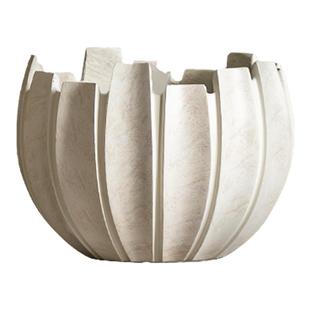 海虹雅林创意镁泥花盆软装高端轻奢简约现代风花器室内外植物盆栽