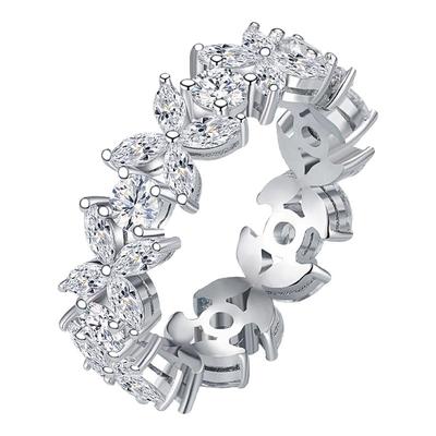 锦簇维多利亚马眼钻四叶草戒指