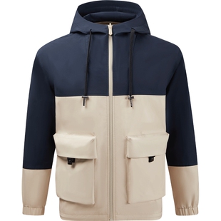 【航母纪念款】七匹狼双面穿连帽夹克外套男士秋季新款工装秋潮