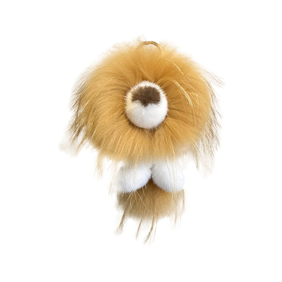 水貂毛可爱小狮子包包钥匙扣挂件