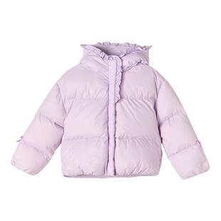【双11预售免定金】笛莎官方童装女童羽绒服冬新款四防木耳边外套