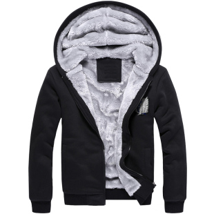 调查兵团棉服进击的巨人冬装加厚外套二次元三笠兵长自由之翼卫衣