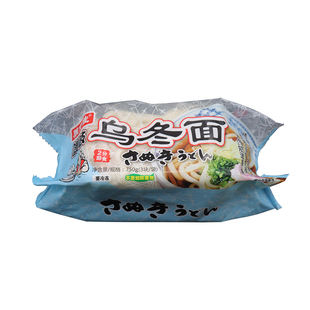 日本料理用乌冬面750g*3包车仔面雅食佳日式冷冻速食冷冻乌冬面条