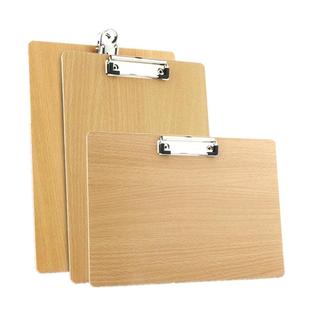 A4木质板夹文件夹木板夹纸板A4办公教学培训书写板夹32K菜单夹办公用品