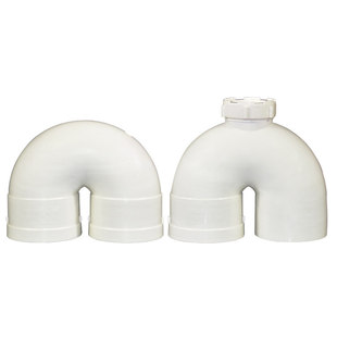 排水管U型存水弯带检查口U弯50 75 110mm下水管防臭弯头配件管件