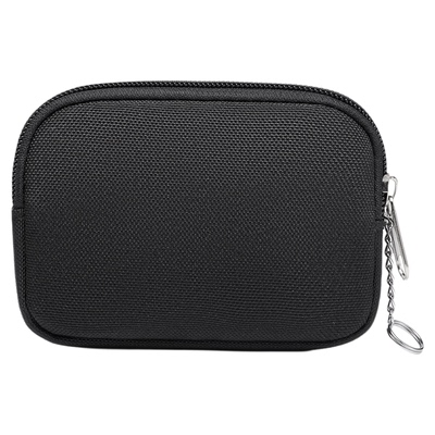 日系帆布零钱包女2026新款短款钱包纯色简约卡包大容量证件收纳包