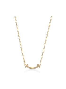 9.9新TIFFANY & CO.蒂芙尼 Tiffany T 时尚休闲新颖18k金项链女款