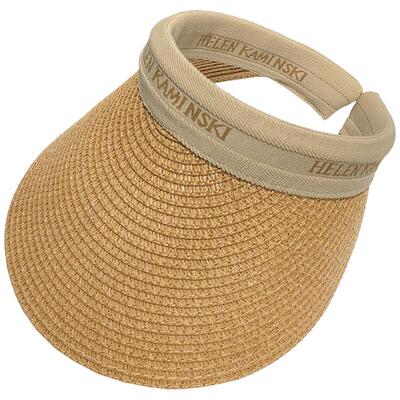 夏季拉菲草空顶帽防晒防紫外线