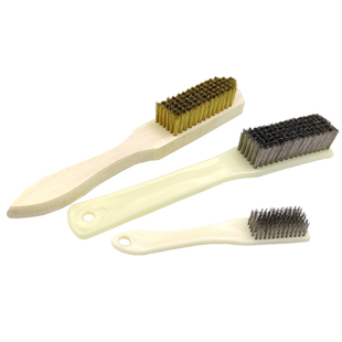 木柄钢丝刷子不锈钢铜丝刷除锈抛光清洁工业用纯铜文玩金刚刷包邮