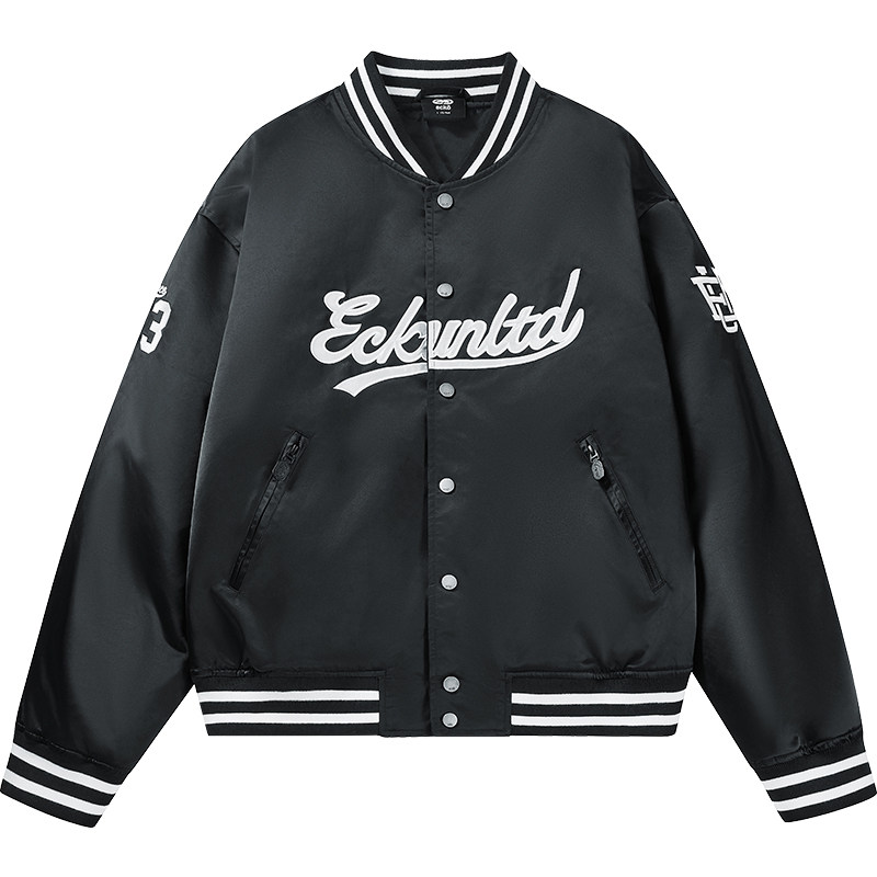 ecko红犀牛美式复古棒球服夹克