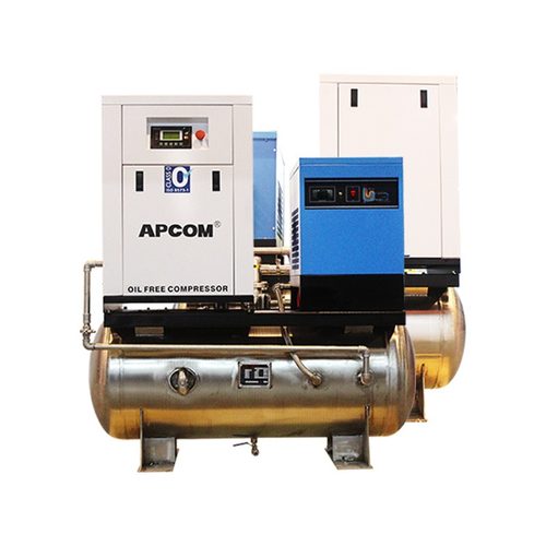 定制牙科小型涡旋一体式空气压缩机5.5kw食品2.2kw气泵无油空压机