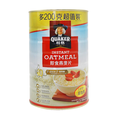 进口桂格快熟即食燕麦片1000g