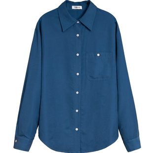 六条猫studio复古柔丝绒长袖衬衫女日系休闲叠穿内搭外穿百搭衬衣