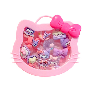 儿童戒指宝宝小女孩首饰盒手饰女童幼儿礼物塑料指环可爱卡通宝石