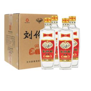 刘伶醉润泉浓香型52度500mL4瓶纯粮食白酒口粮简装送礼自饮老窖藏