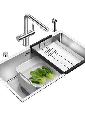 阿萨斯不锈钢套餐加厚手工水槽