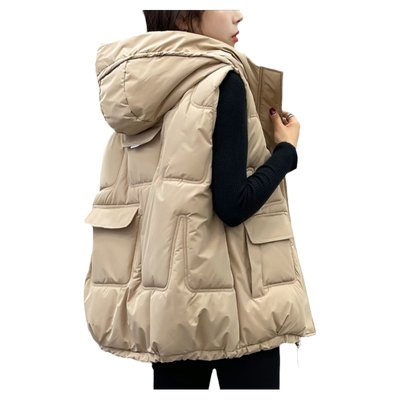 短款加厚羽绒棉马甲背心