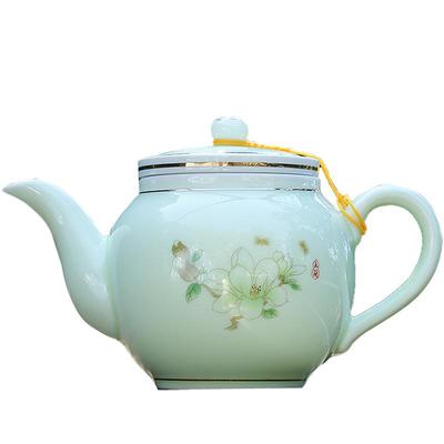 连山阁陶瓷大容量泡茶壶带过滤网