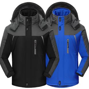 工作服棉袄男冬季劳保棉服加绒加厚2025新款棉衣男款冲锋衣外套