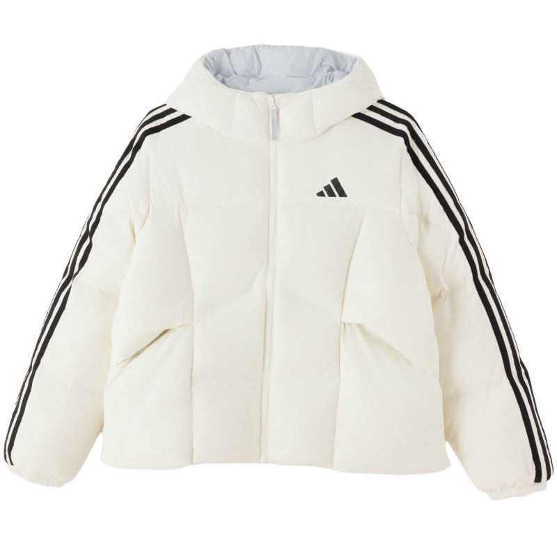 【自营】Adidas阿迪达斯羽绒服女装休闲时尚连帽运动服简约外套