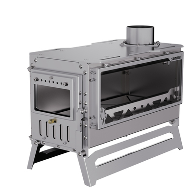 森美户外露营不锈钢柴火炉