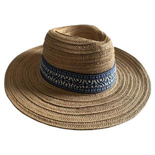 波西米亚民族风礼帽子女夏季草帽沙滩帽出游百搭遮阳防晒太阳帽男