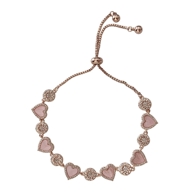 nicedream粉贝桃心可调节手链