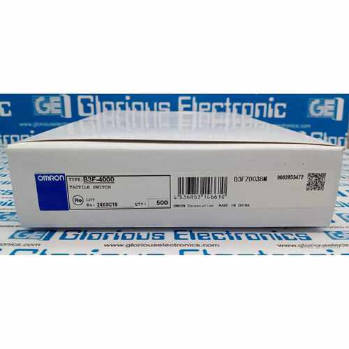 议价500 件 欧姆龙 B3F-4000 触觉开关 12x12x4.3 毫米全新带盒