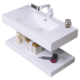 国产可丽耐卫生间浴室柜组合双层洗手池洗漱台民宿酒店家用洗脸盆