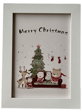 圣诞节装饰用品相框桌面装饰摆件