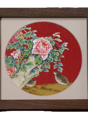 礼师傅铜雕画手工雕刻画办公商务