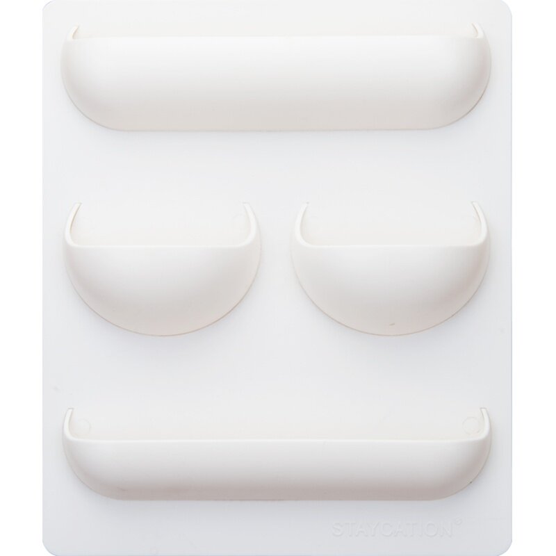 staycation大学生宿舍墙上化妆镜收纳盒寝室免打孔置物盒床头神器