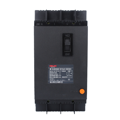 三相四线100a63德力西漏电断路器