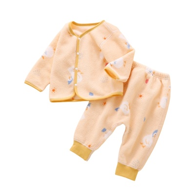 【双面绒更暖】宝宝分体套装