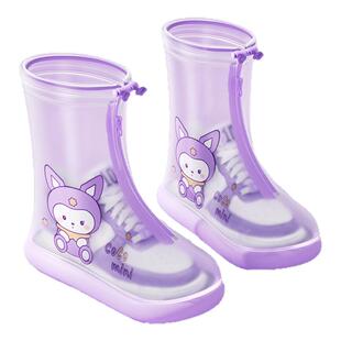 儿童雨鞋套男童女童耐磨防水防滑水鞋学生上学户外中高筒雨靴