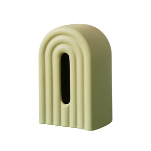 LENYVASEN 彩虹陶瓷纸巾盒家居客厅桌面摆件客厅抽纸盒餐桌装饰