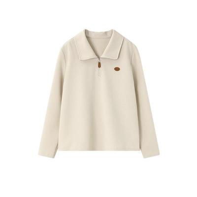 时然【轻羽廓形】polo领卫衣