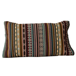 民族风织纹枕巾纯棉a类四层纱布全棉枕头巾防头油可固定四季通用