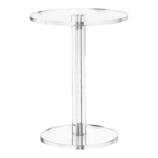 圆形亚克力展示架透明手办粘土人盲盒架化妆品香水小件首饰手表架