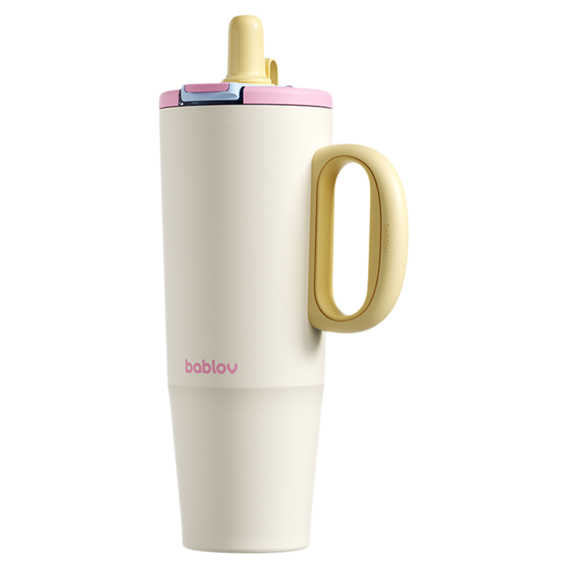 bablov大容量保温杯高颜值吸管杯
