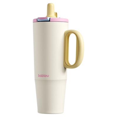 bablov大容量保温杯高颜值吸管杯