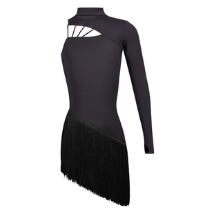 Dancebaby拉丁舞蹈服女童2025新款练功服表演服连衣裙比赛花服D36