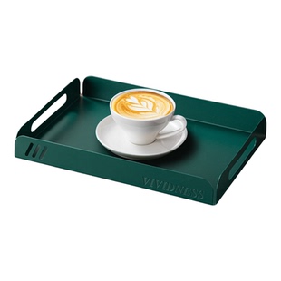 咖啡杯碟白色陶瓷配铁艺托盘客厅餐厅茶点陶瓷杯茶杯碟简约时尚