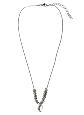 几何艺术中性风钛钢串珠项链